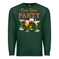 Sports Green new year party christmas coctail Premium Sweatshirt - AdoDesignShop