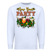 White new year party christmas coctail Premium Sweatshirt - AdoDesignShop