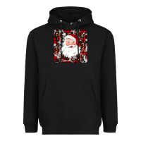 Black santa christmas coaster Heavyweight Hoodie - JahusDesignShop