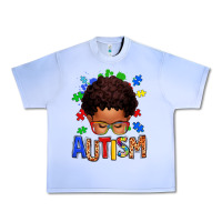 Grape Ice autism afro kid Urban Heavy Tee - texasbilliewilder