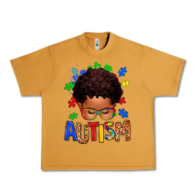 Autism Afro Kid Urban Heavy Tee by texasbilliewilder | Teevron
