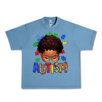 Pebble Blue autism afro kid Urban Heavy Tee - texasbilliewilder
