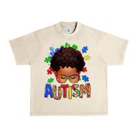 Sandshell autism afro kid Urban Heavy Tee - texasbilliewilder
