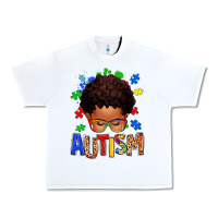 White autism afro kid Urban Heavy Tee - texasbilliewilder