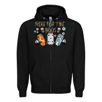 Black here for the boos Zipper Hoodie - CowhideDigitalArt