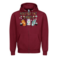 Burgundy here for the boos Zipper Hoodie - CowhideDigitalArt