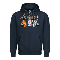 Navy here for the boos Zipper Hoodie - CowhideDigitalArt