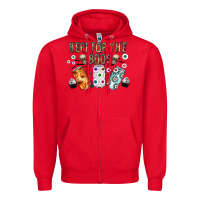 Red here for the boos Zipper Hoodie - CowhideDigitalArt