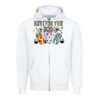White here for the boos Zipper Hoodie - CowhideDigitalArt