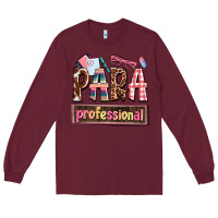 Burgundy para professional Long Sleeve Tee - AdoDesignShop