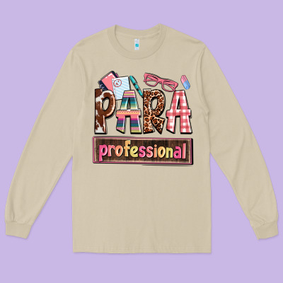 Para Professional Long Sleeve Tee Designed By Adodesignshop