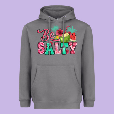 Be Salty Summer Heavyweight Hoodie Designed By Jasminsmagicworld