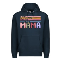 Navy mama Premium Hoodie - MaliasSmallBusiness