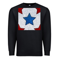 Black Glitter 4th Of July Seamless Pattern Premium Sweatshirt - BundleAndBundleShop