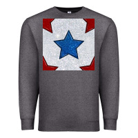 Charcoal Heather Glitter 4th Of July Seamless Pattern Premium Sweatshirt - BundleAndBundleShop