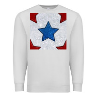 Dove Grey Glitter 4th Of July Seamless Pattern Premium Sweatshirt - BundleAndBundleShop