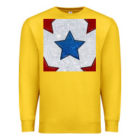 Lemon Glitter 4th Of July Seamless Pattern Premium Sweatshirt - BundleAndBundleShop
