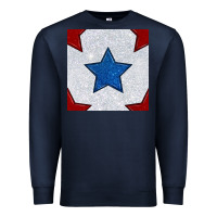 Navy Glitter 4th Of July Seamless Pattern Premium Sweatshirt - BundleAndBundleShop