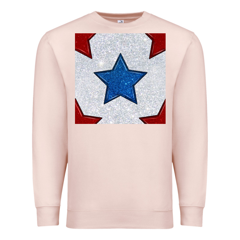 Glitter 4th Of July Seamless Pattern Premium Sweatshirt by BundleAndBundleShop | Teevron
