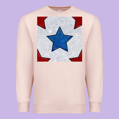 Glitter 4th Of July Seamless Pattern Premium Sweatshirt Designed By Bundleandbundleshop