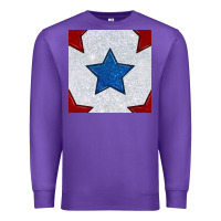 Purple Glitter 4th Of July Seamless Pattern Premium Sweatshirt - BundleAndBundleShop
