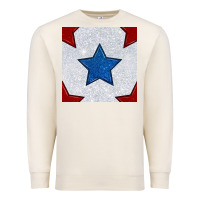 Sandshell Glitter 4th Of July Seamless Pattern Premium Sweatshirt - BundleAndBundleShop
