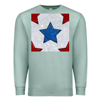 Seafoam Glitter 4th Of July Seamless Pattern Premium Sweatshirt - BundleAndBundleShop