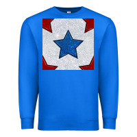 True Royal Glitter 4th Of July Seamless Pattern Premium Sweatshirt - BundleAndBundleShop