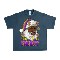 Midnight Navy big nick energy purple and gold afro santa Urban Heavy Tee - RanaPortraitStore