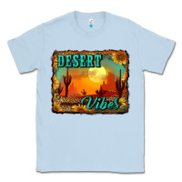 Dusty Blue desert vibes background Classic Tee - RanaPortraitStore