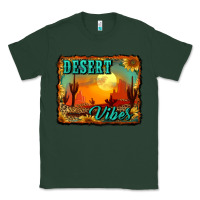 Sports Green desert vibes background Classic Tee - RanaPortraitStore
