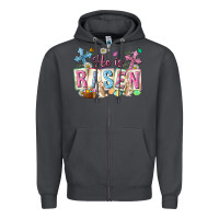 Smoke he is risen easter with flowers Zipper Hoodie - Neo Western
