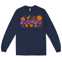 Navy sister basketball Long Sleeve Tee - Zillion Design Studio