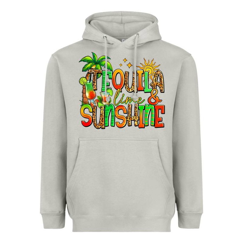 Tequila Lime And Sunshine Summer Heavyweight Hoodie by Jasminsmagicworld | Teevron