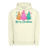 Pigment Pistachio merry christmas glitter trees Urban Hoodie - MaliasSmallBusiness