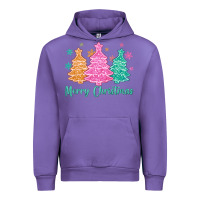 Tulip merry christmas glitter trees Urban Hoodie - MaliasSmallBusiness
