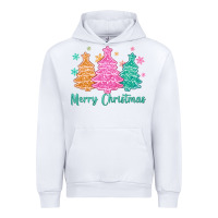 White merry christmas glitter trees Urban Hoodie - MaliasSmallBusiness