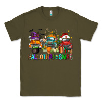 Army Green hallothanksmas trucks Classic Tee - FaDigitalArtStudio