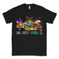 Black hallothanksmas trucks Classic Tee - FaDigitalArtStudio
