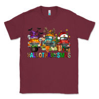 Burgundy hallothanksmas trucks Classic Tee - FaDigitalArtStudio