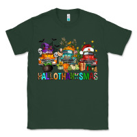 Sports Green hallothanksmas trucks Classic Tee - FaDigitalArtStudio
