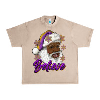 French Oak believe purple and gold african american santa Urban Heavy Tee - RanaPortraitStore