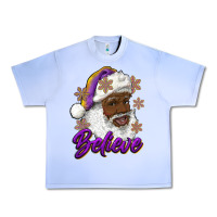 Grape Ice believe purple and gold african american santa Urban Heavy Tee - RanaPortraitStore