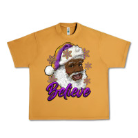 Peanut Butter believe purple and gold african american santa Urban Heavy Tee - RanaPortraitStore