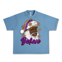Pebble Blue believe purple and gold african american santa Urban Heavy Tee - RanaPortraitStore