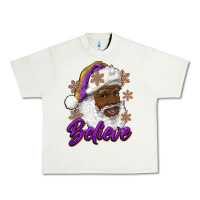 Pistachio believe purple and gold african american santa Urban Heavy Tee - RanaPortraitStore