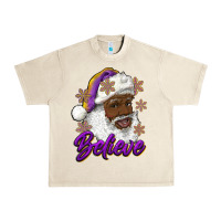 Sandshell believe purple and gold african american santa Urban Heavy Tee - RanaPortraitStore