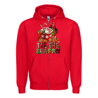 Red tis the season Zipper Hoodie - FaDigitalArtStudio