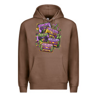 Chestnut mardi gras cassette tapes Premium Hoodie - MaliasSmallBusiness