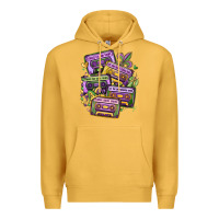 Mustard mardi gras cassette tapes Premium Hoodie - MaliasSmallBusiness